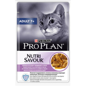 NUTRISAVOUR® EN SAUCE A LA DINDE POUR CHAT ADULT 7+ - PURINA PRO PLAN