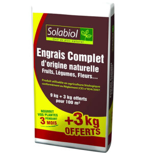 ENGRAIS COMPLET SOLABIOL - D'origine naturelle Fruits, Légumes, Fleurs...