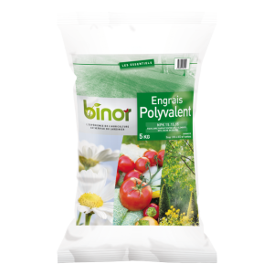 Engrais Binor 15-15-15 sac 5 kg pour jardin et potager